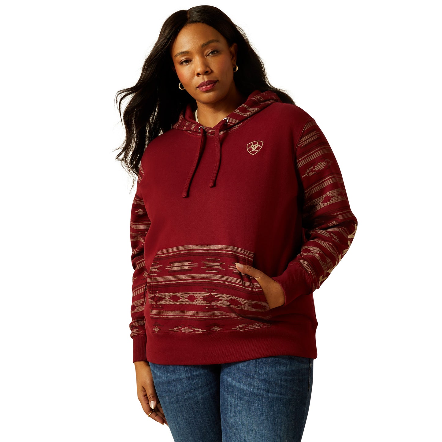 Ariat Ladies Logo 2.0 Montana Print Hoodie 10062291