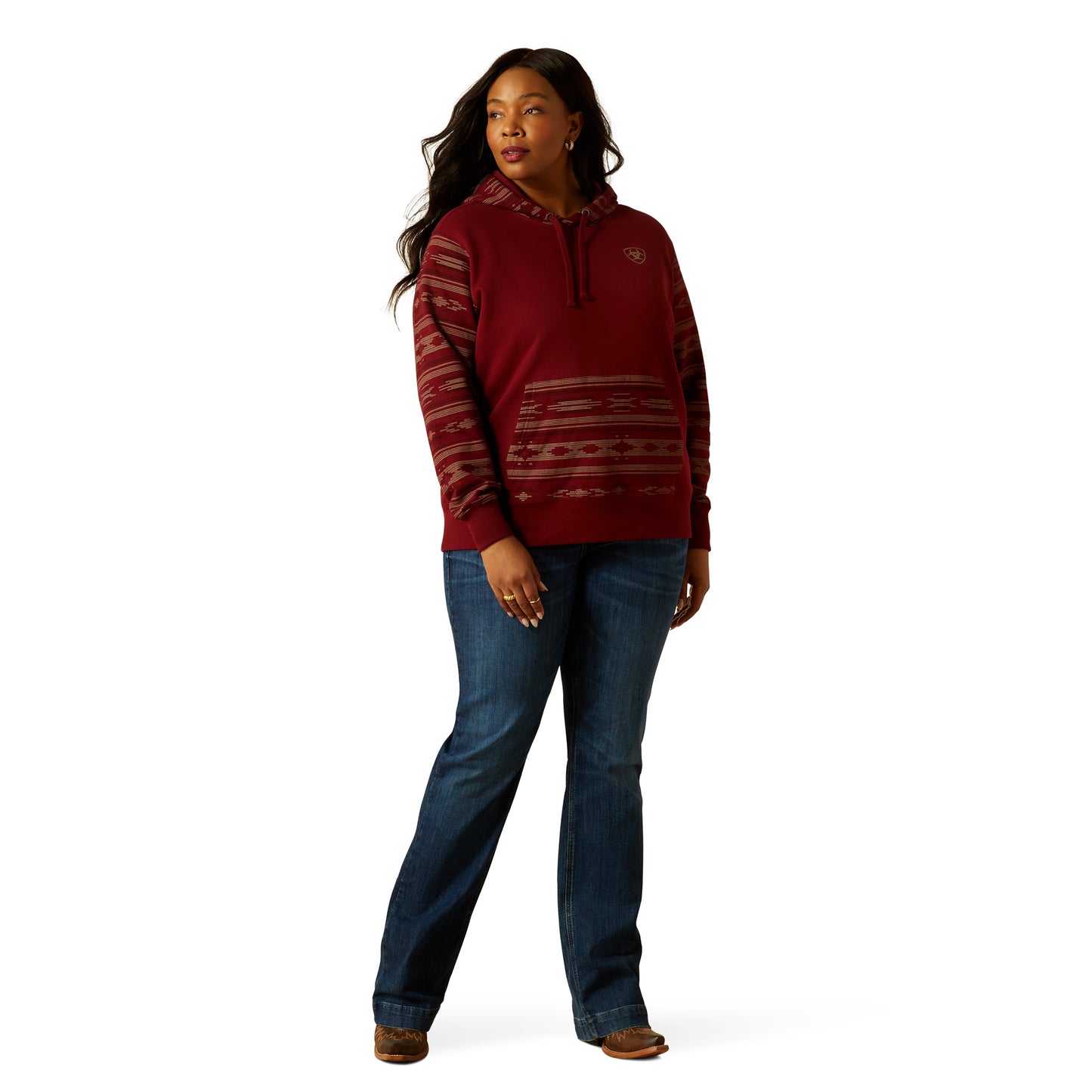 Ariat Ladies Logo 2.0 Montana Print Hoodie 10062291