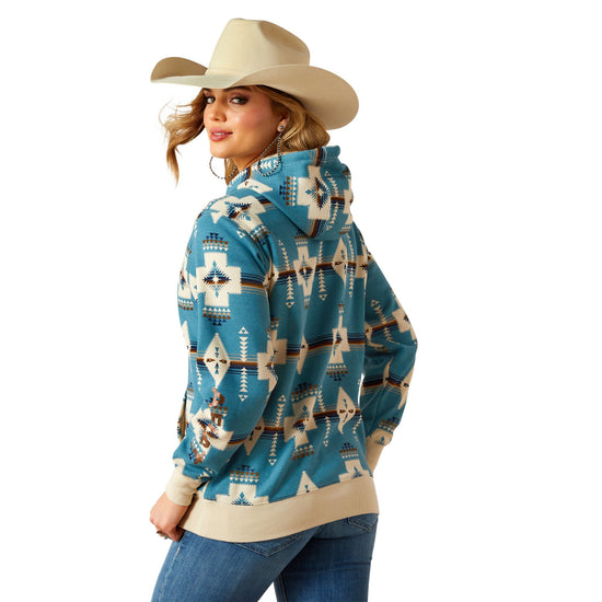 Ariat Ladies Logo 2.0 Agave Southwest Print Hoodie 10062292
