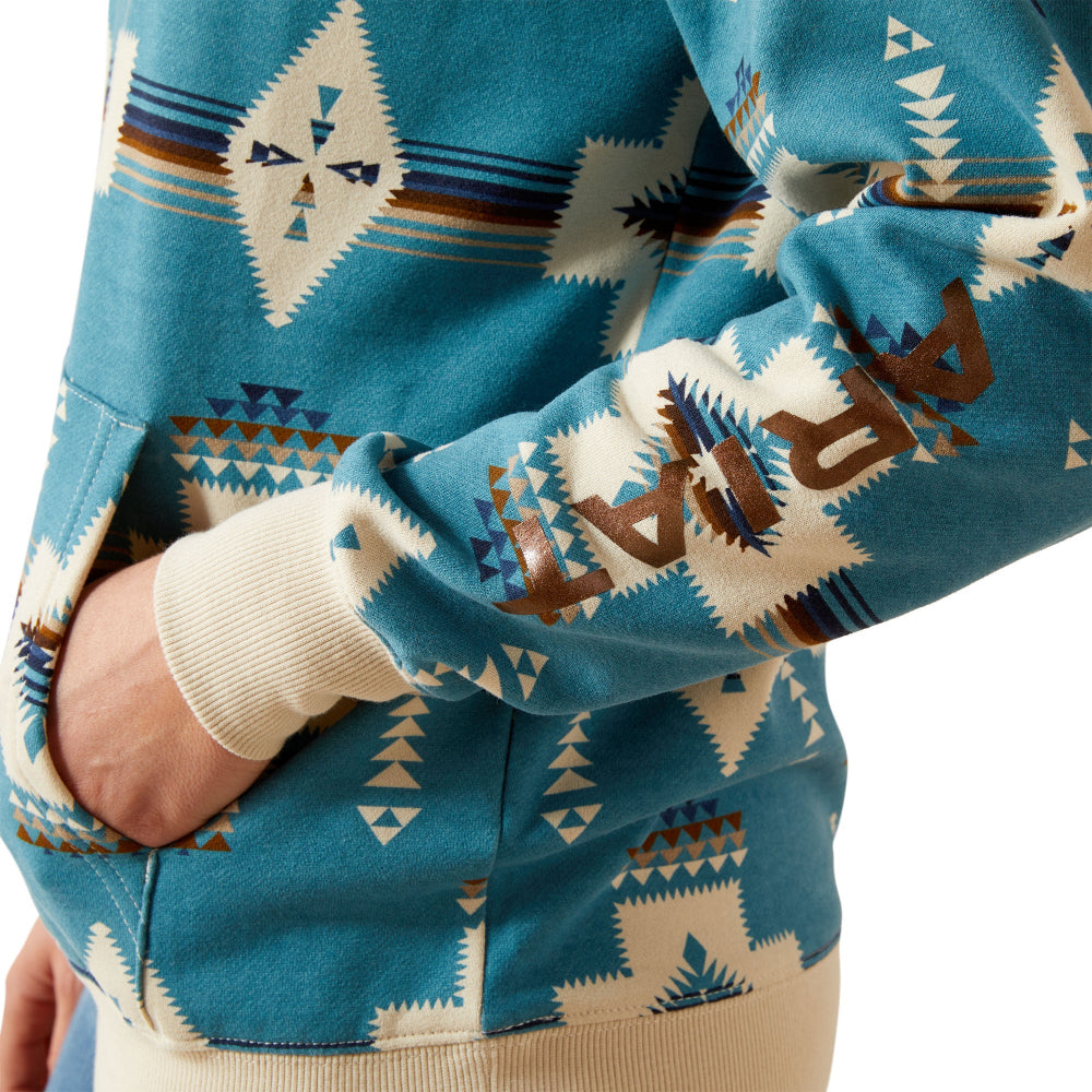 Ariat Ladies Logo 2.0 Agave Southwest Print Hoodie 10062292