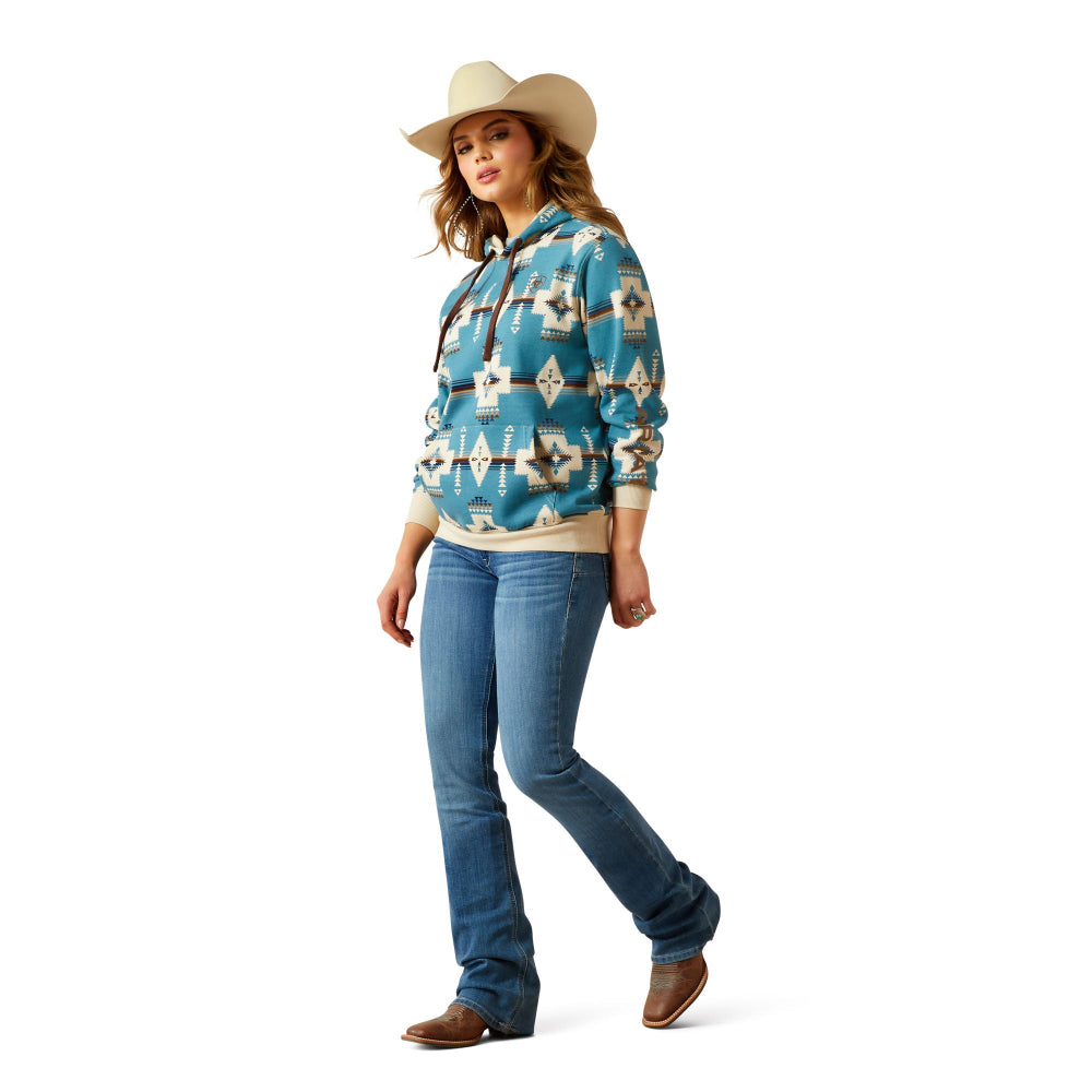 Ariat Ladies Logo 2.0 Agave Southwest Print Hoodie 10062292