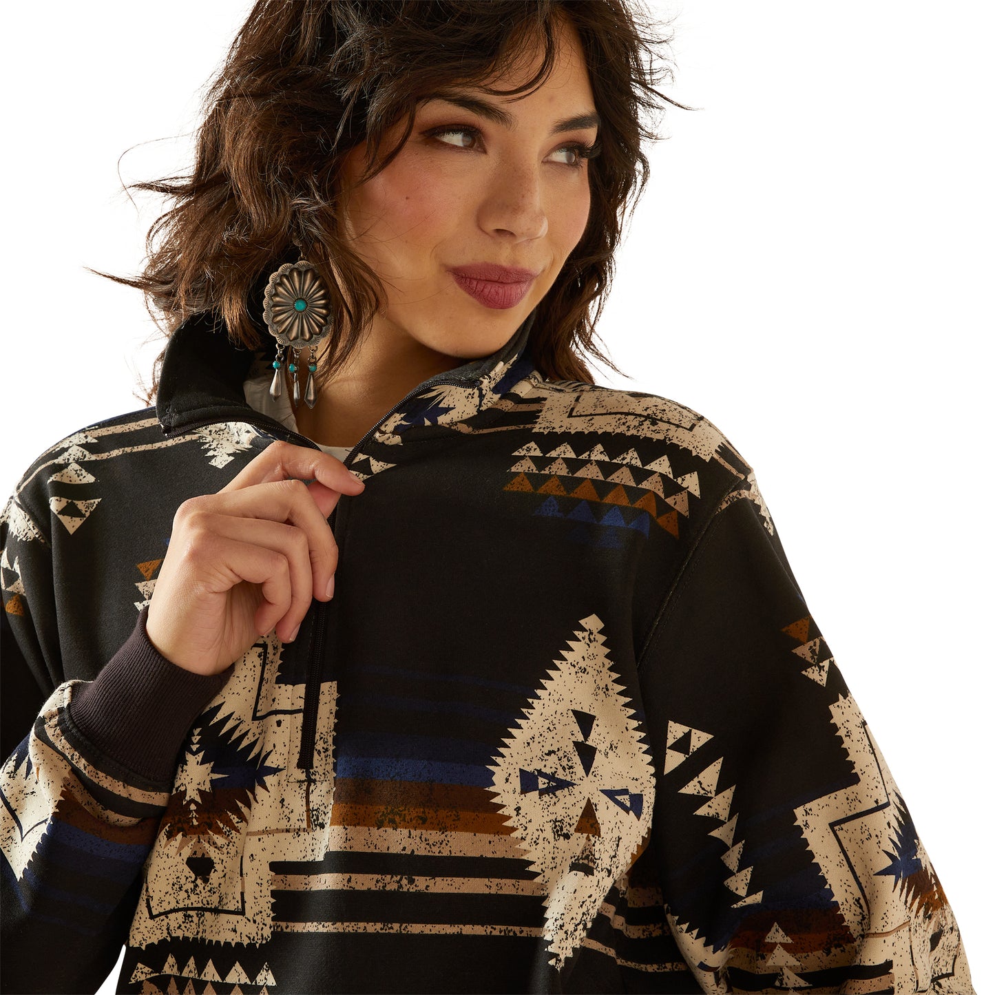 Ariat Ladies Sienna 1/2 Zip Thornstone Print Sweatshirt 10062399