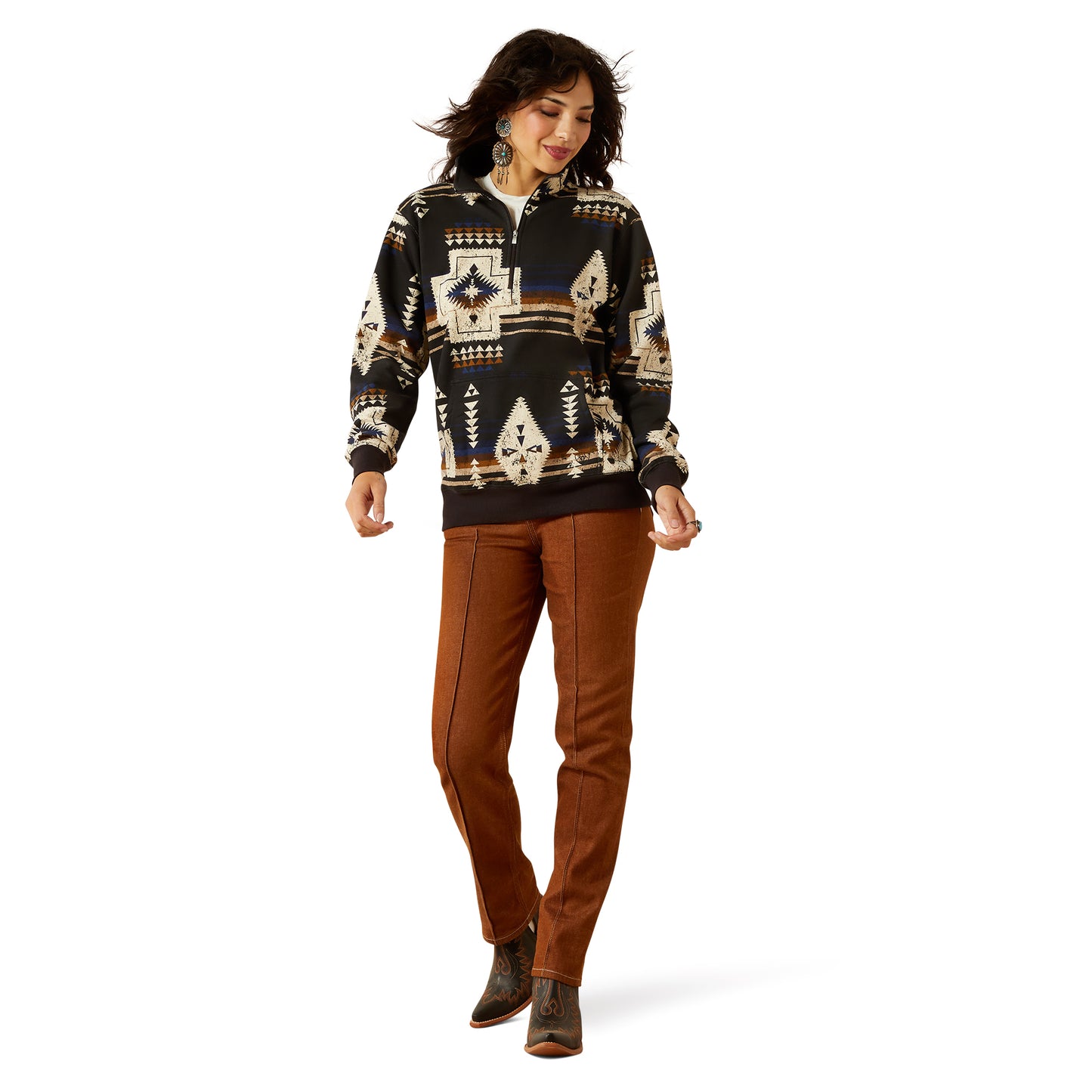 Ariat Ladies Sienna 1/2 Zip Thornstone Print Sweatshirt 10062399