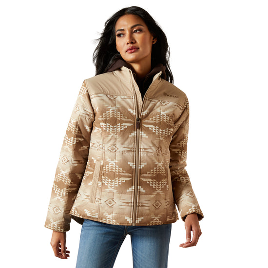 Ariat Ladies Crius Savannah Tan Dune Print Insulated Jacket 10062550