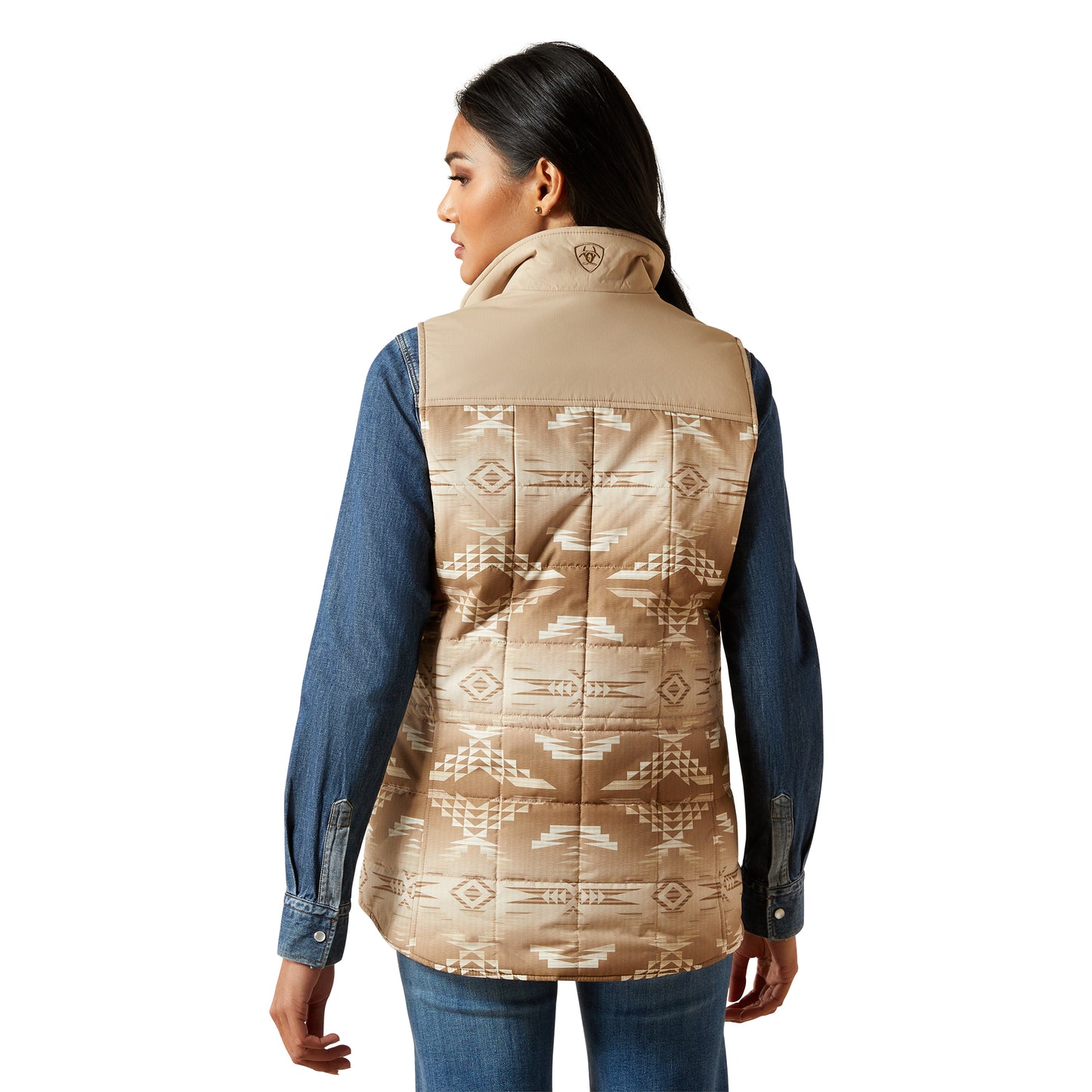 Ariat Ladies Crius Savannah Tan Dune Print Insulated Vest 10062553