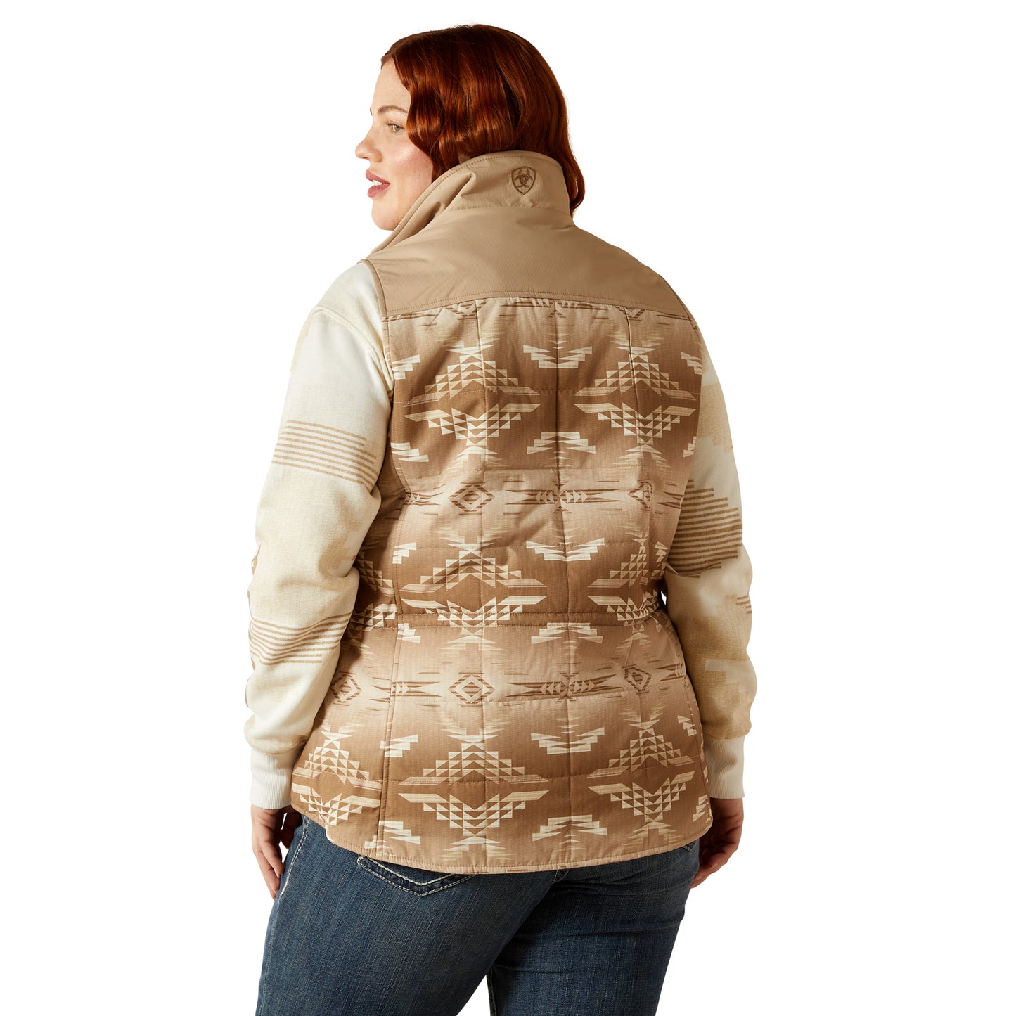Ariat Ladies Crius Savannah Tan Dune Print Insulated Vest 10062553