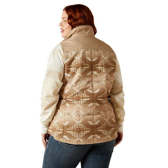 Ariat Ladies Crius Savannah Tan Dune Print Insulated Vest 10062553