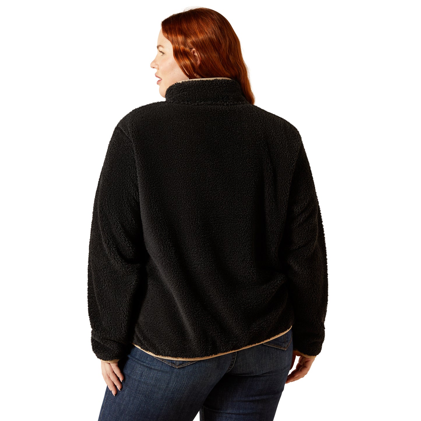 Ariat Ladies Berber Black Snap Front Sweatshirt 10062612