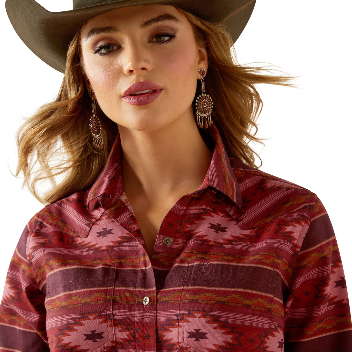 Ariat Ladies REAL Billie Jewel Southwest Jean Shirt 10062674