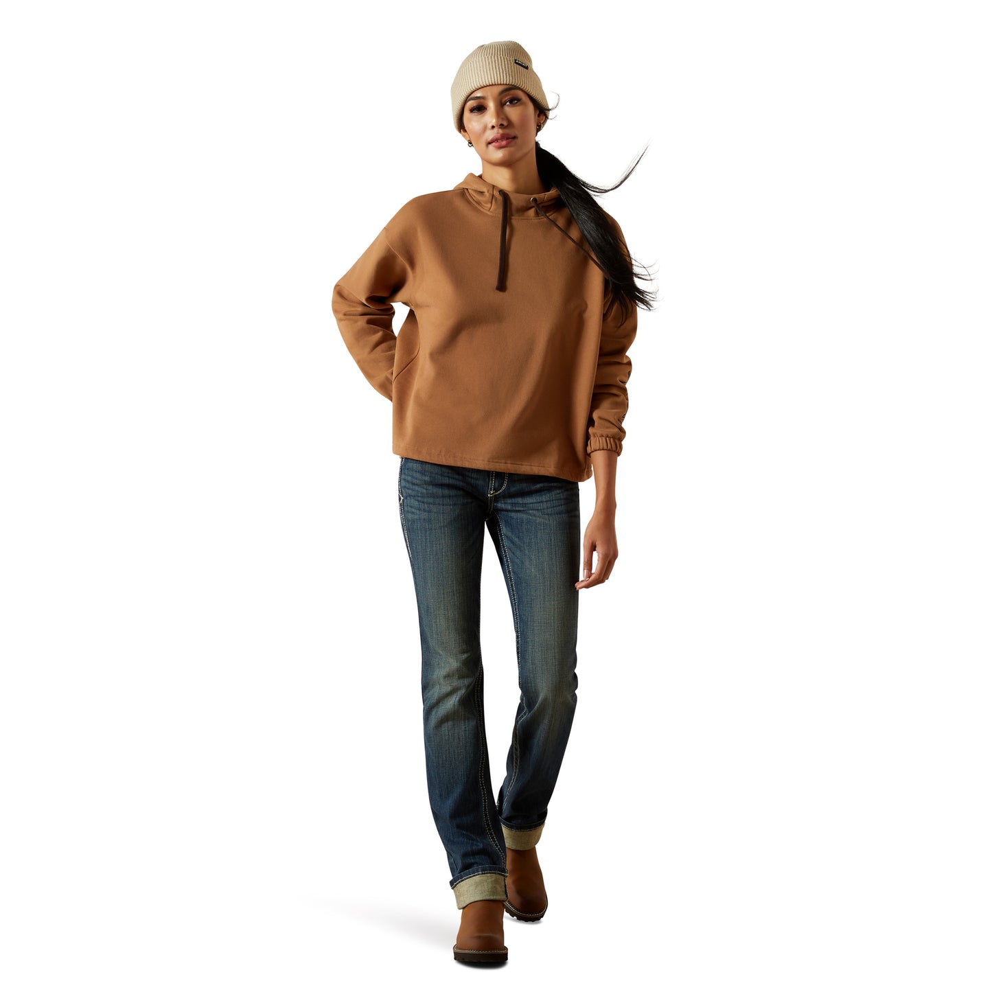 Ariat Ladies Essential Toasted Coconut Fleece Hoodie 10062735