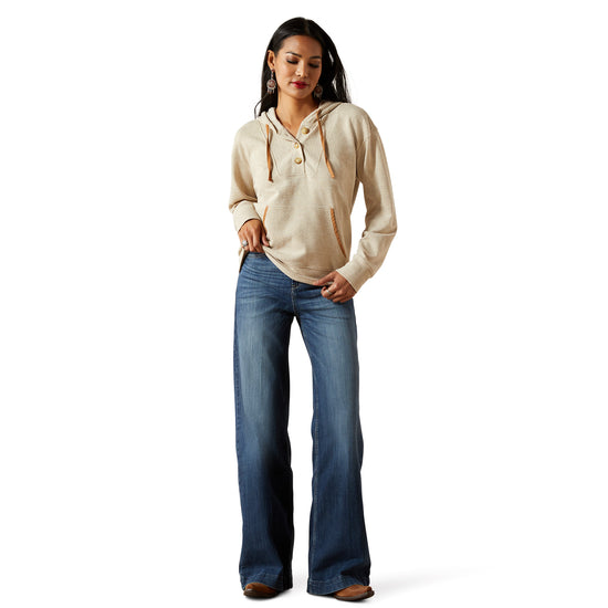 Ariat Ladies Ottoman Oatmeal Heather Hoodie 10062800