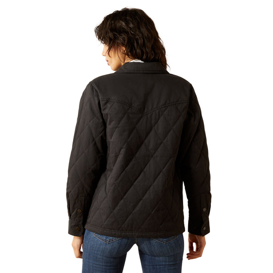 Ariat Ladies Grizzly Quilted Black Barn Jacket 10062812