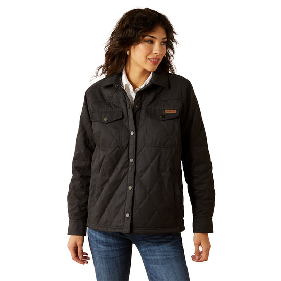 Ariat Ladies Grizzly Quilted Black Barn Jacket 10062812