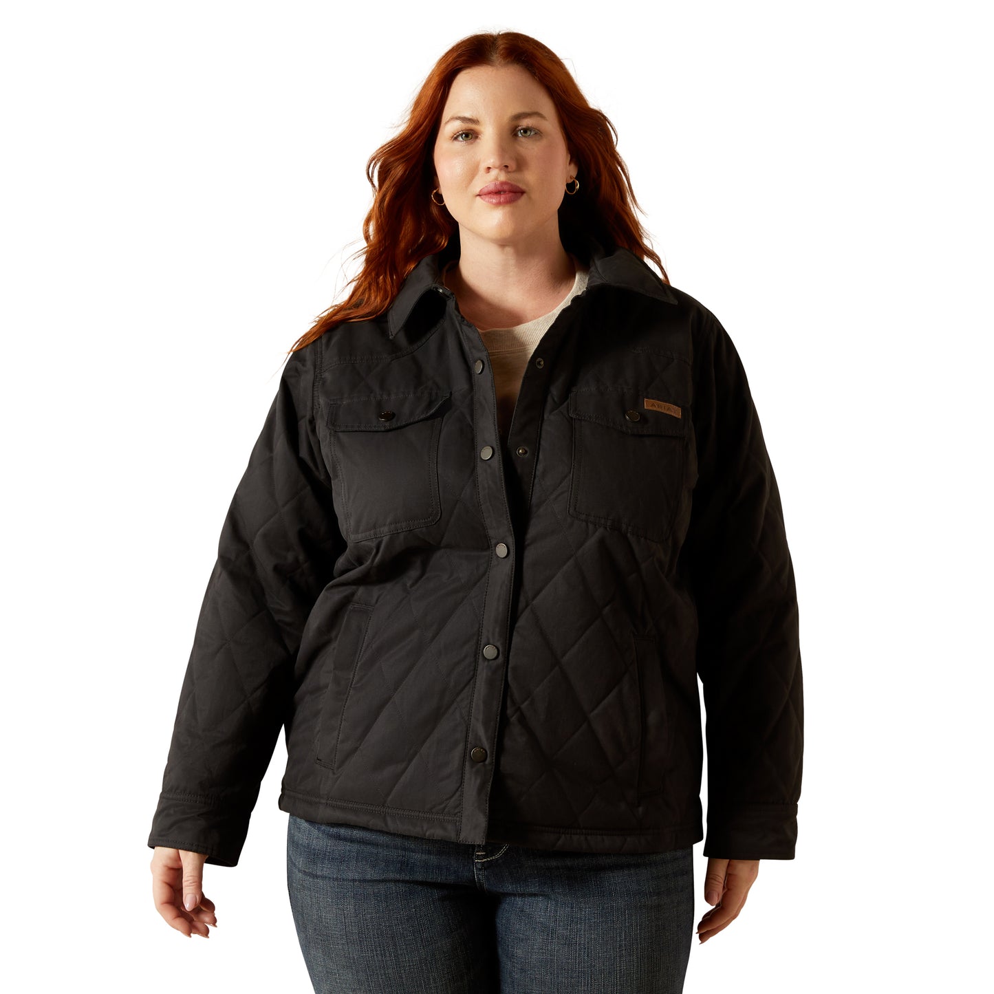 Ariat Ladies Grizzly Quilted Black Barn Jacket 10062812