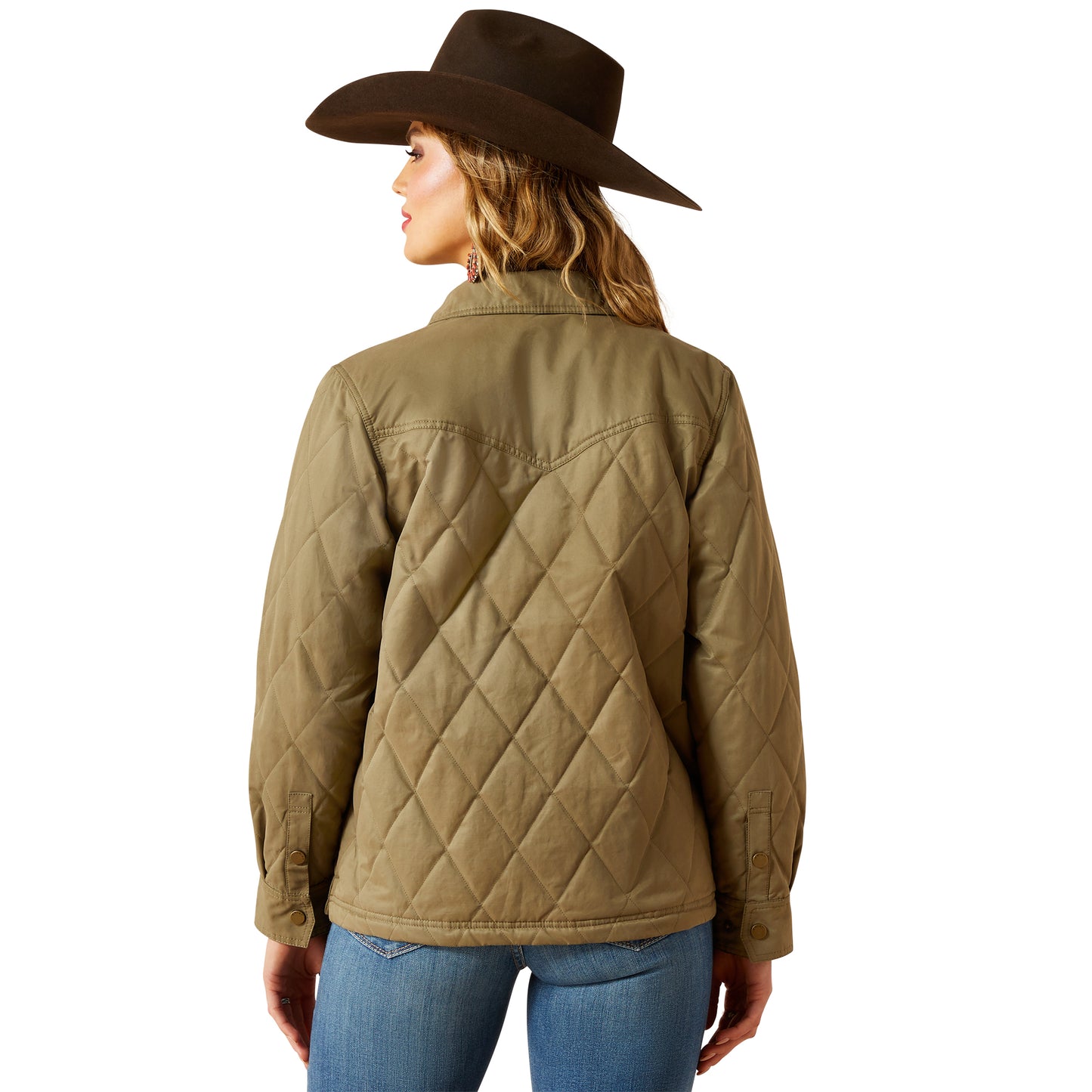 Ariat Ladies Grizzly Quilted Barn Dusky Green Insulated Jacket 10062813
