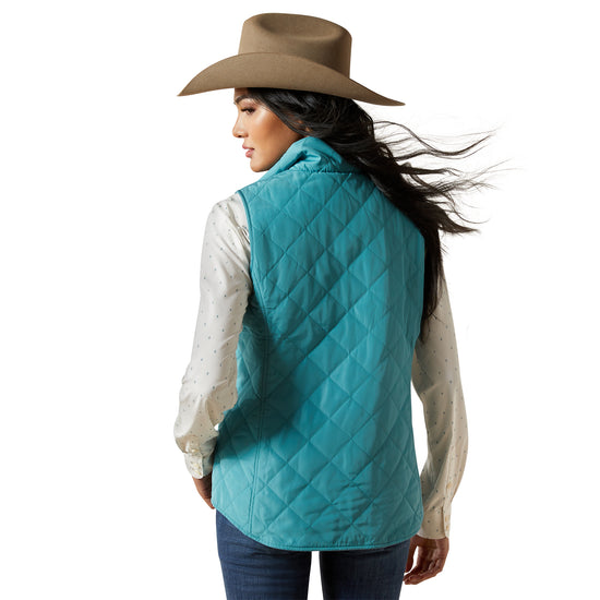 Ariat Ladies Dilon 2.0 Brittany Blue Reversible Insulated Vest 10062817