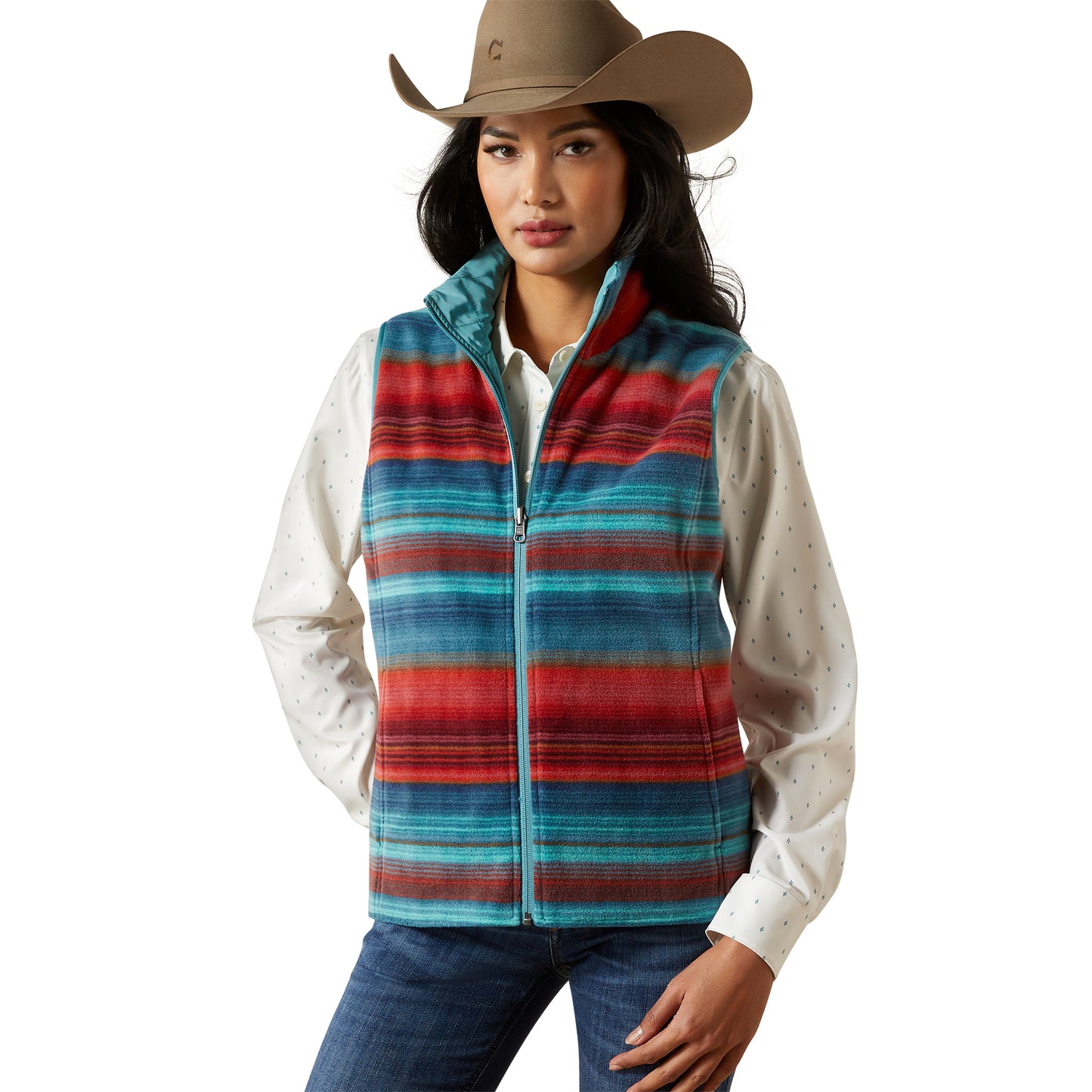 Ariat Ladies Dilon 2.0 Brittany Blue Reversible Insulated Vest 10062817