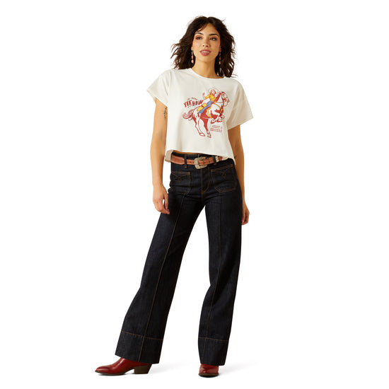 Ariat Ladies Sendero Yeehaw White Graphic T-Shirt 10062910