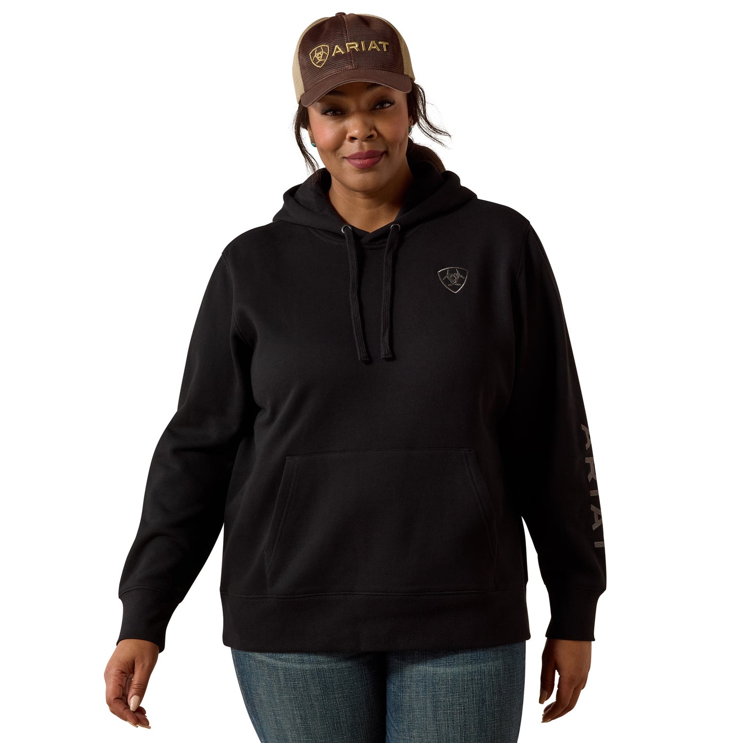 Ariat Ladies Logo 2.0 Black Hoodie 10063145