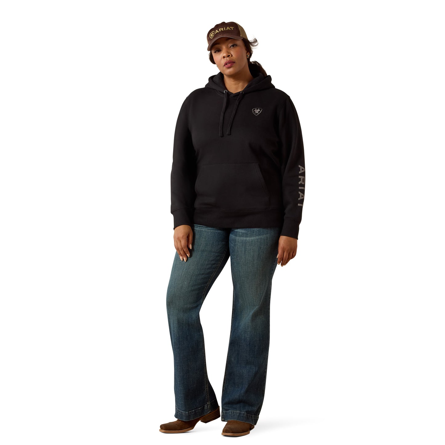 Ariat Ladies Logo 2.0 Black Hoodie 10063145