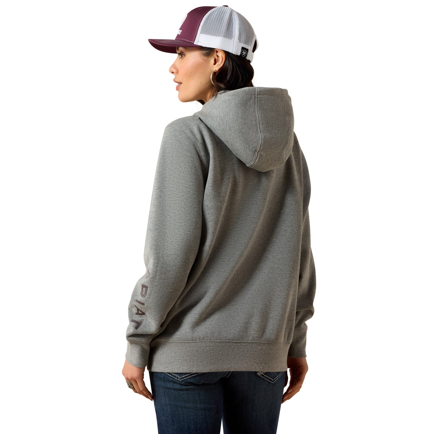 Ariat Ladies Logo 2.0 Heather Grey Hoodie 10063146