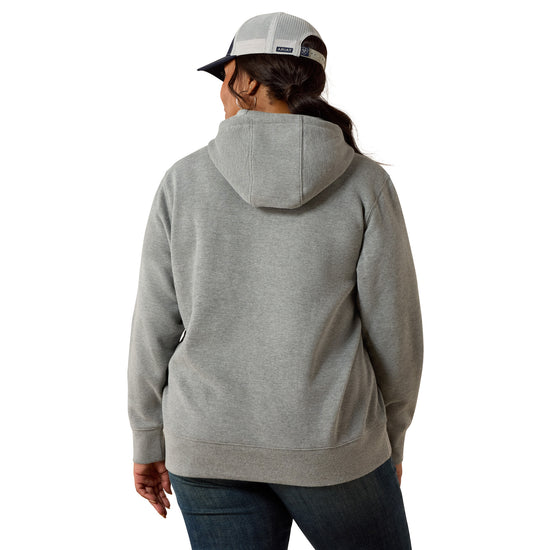 Ariat Ladies Logo 2.0 Heather Grey Hoodie 10063146