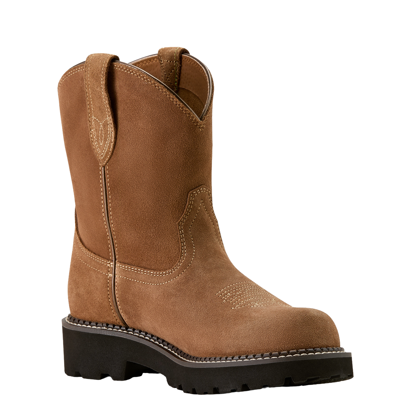 Ariat Ladies Fatbaby Slouch Crushed Peanut Western Boots 10063871