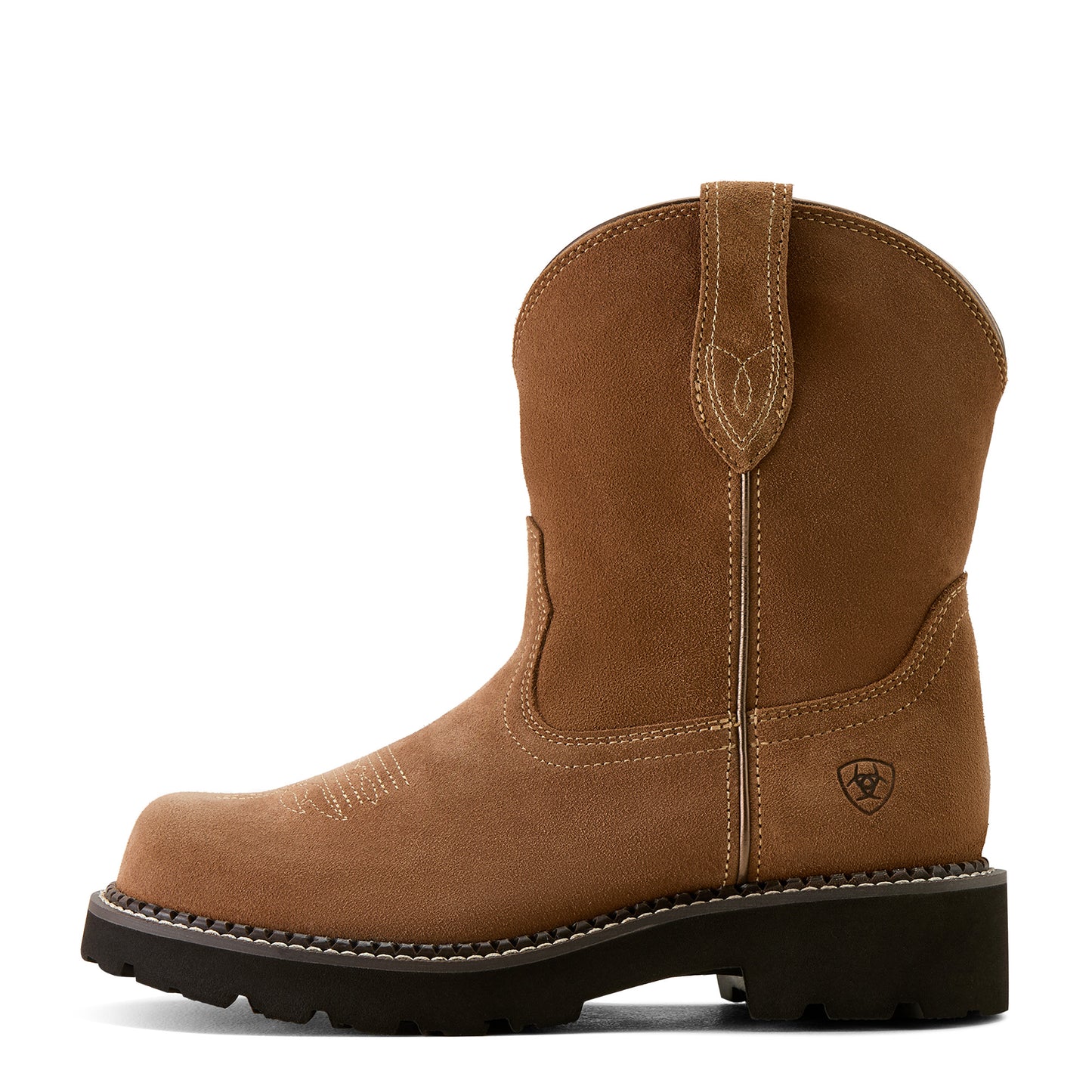 Ariat Ladies Fatbaby Slouch Crushed Peanut Western Boots 10063871