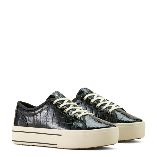 Ariat Ladies Skylar Caviar Croc Leather Platform Sneaker 10063889