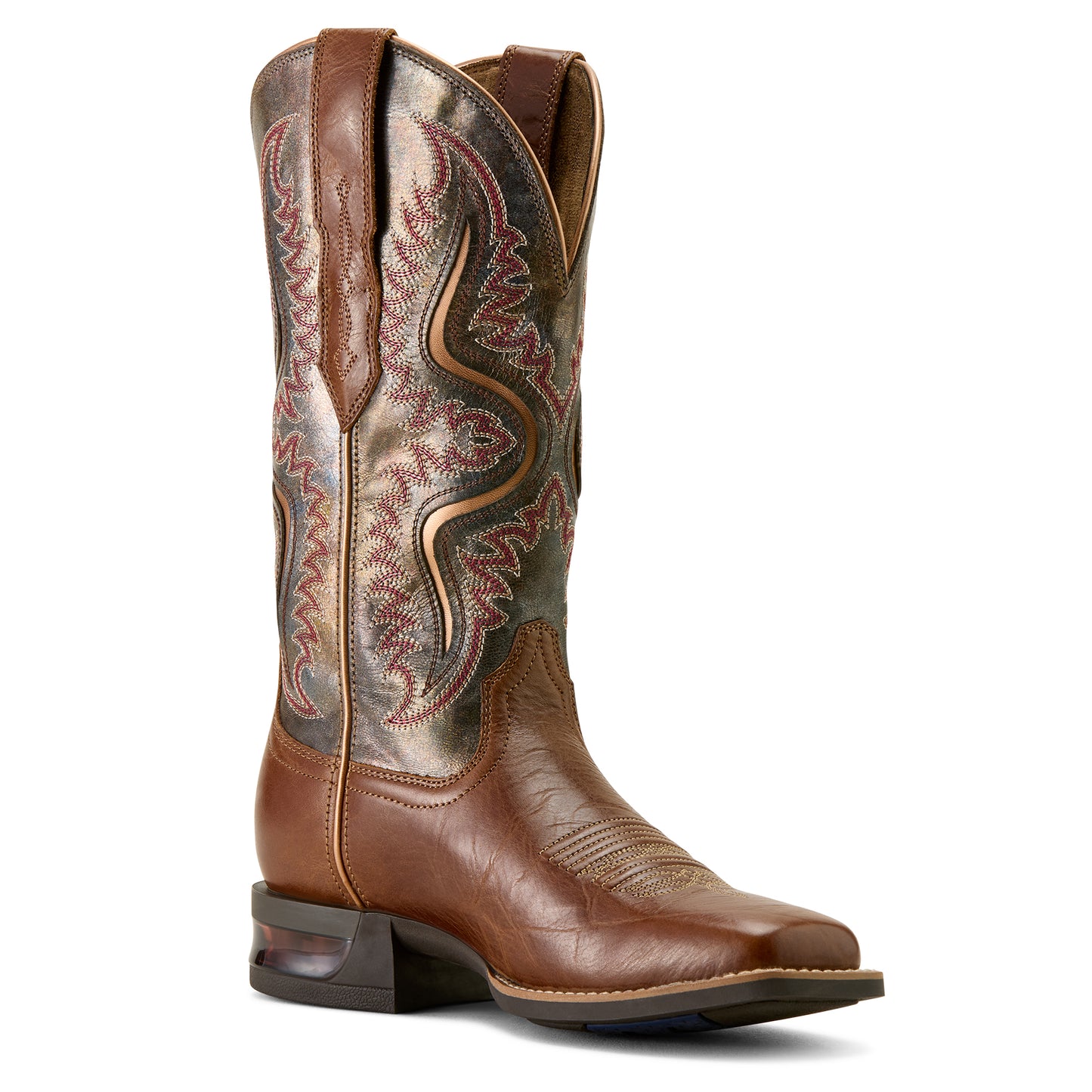 Ariat Ladies Captivate Wide Square Toe Dark Tan Western Boots 10063894