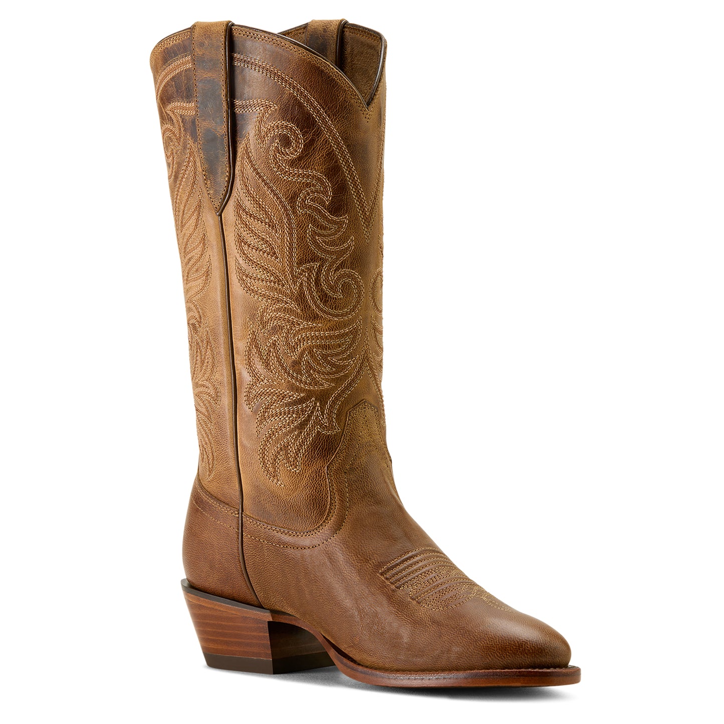 Ariat Ladies Louella R Toe Pearl Brown Western Boots 10063905