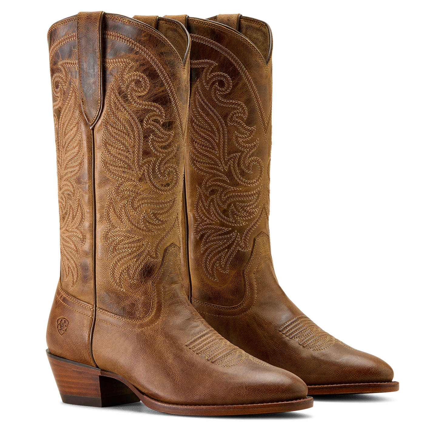 Ariat Ladies Louella R Toe Pearl Brown Western Boots 10063905