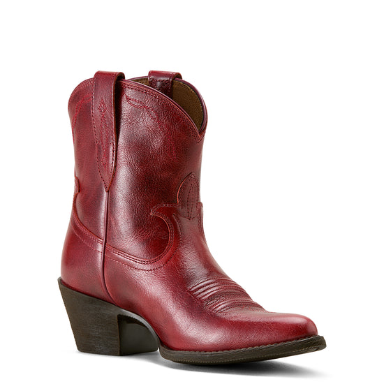 Ariat Ladies Maggie Deep Barn Red Western Bootie 10063937