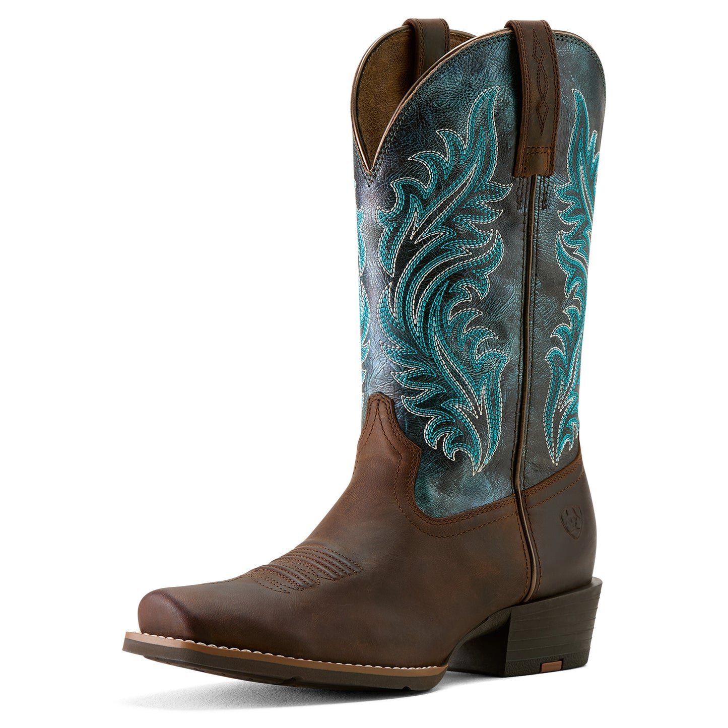 Ariat Ladies Round Up Sassy Brown Narrow Cutter Toe Western Boot 10064077