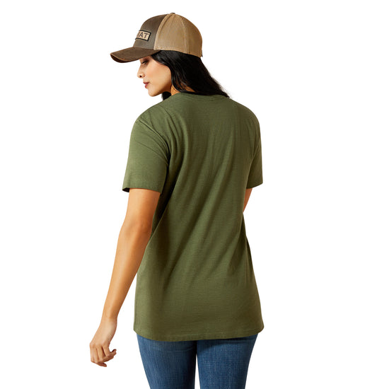 Ariat Ladies Desert Snake Olive Green T-Shirt 10064095