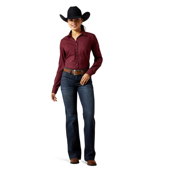 Ariat Ladies Team Kirby Port Royale Stripe Stretch Shirt 10065841