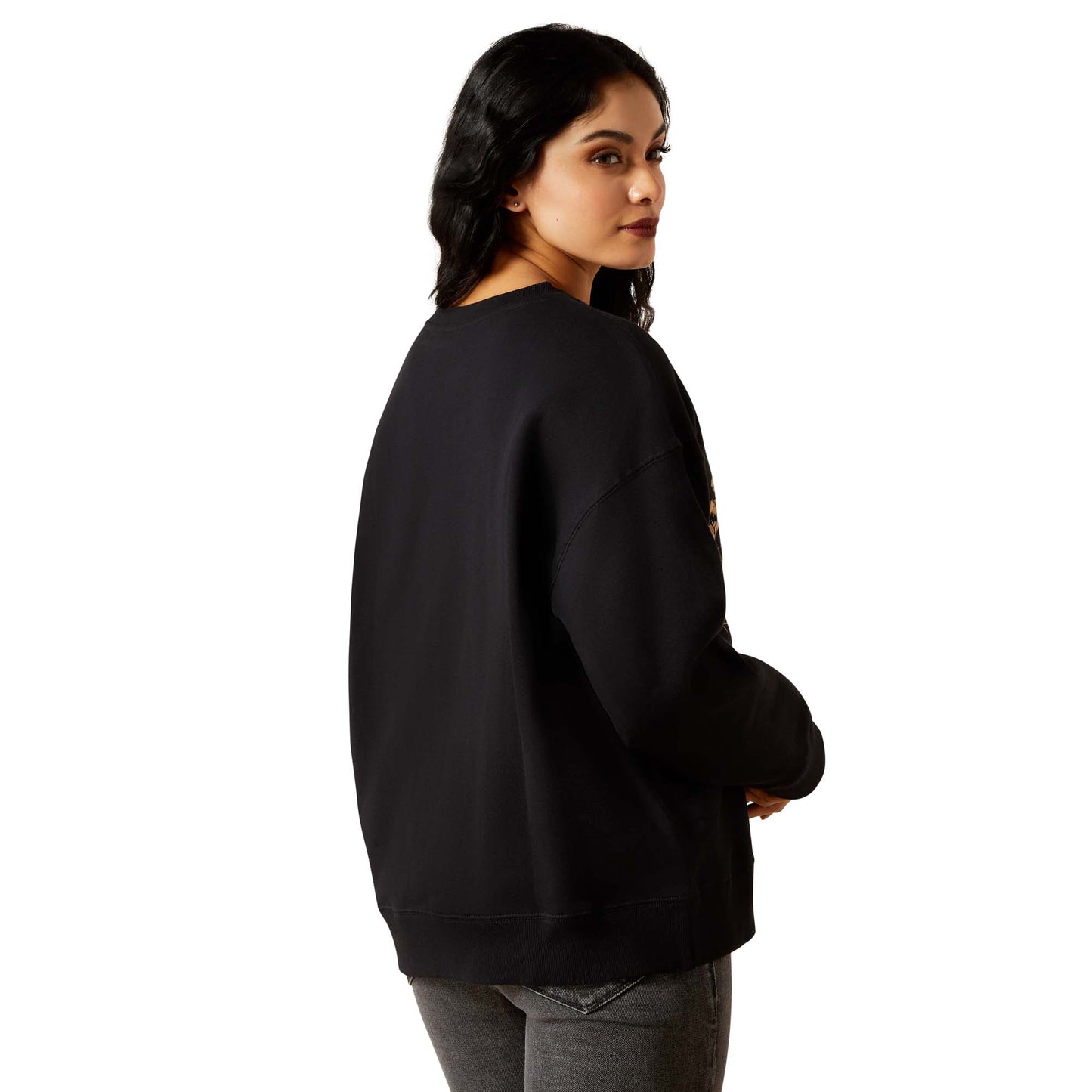 Ariat Ladies Outlaw Black Oversized Sweatshirt 10065871