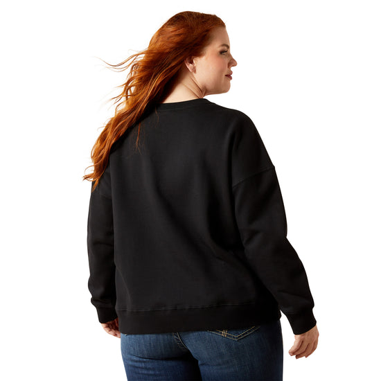 Ariat Ladies Outlaw Black Oversized Sweatshirt 10065871