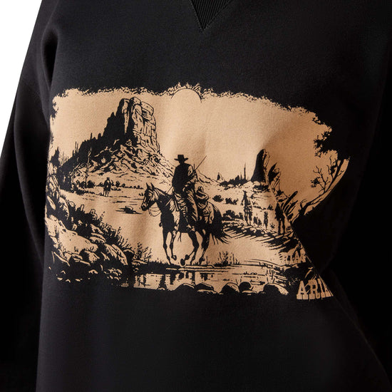 Ariat Ladies Outlaw Black Oversized Sweatshirt 10065871
