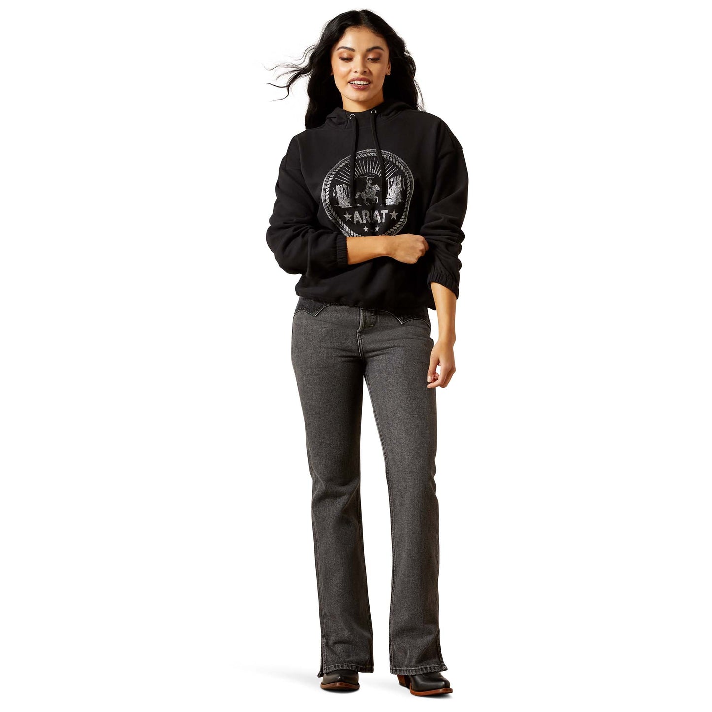 Ariat Ladies Black Essential Pullover Hoodie 10065938
