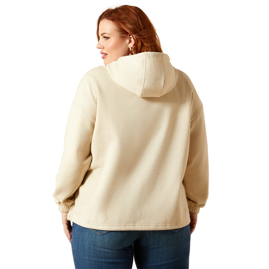 Ariat Ladies Essential Oyster Grey Western Carriage Hoodie 10065939