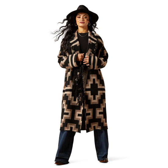 Ariat Ladies Barrel Nala Southwest Sweater Coat 10065949