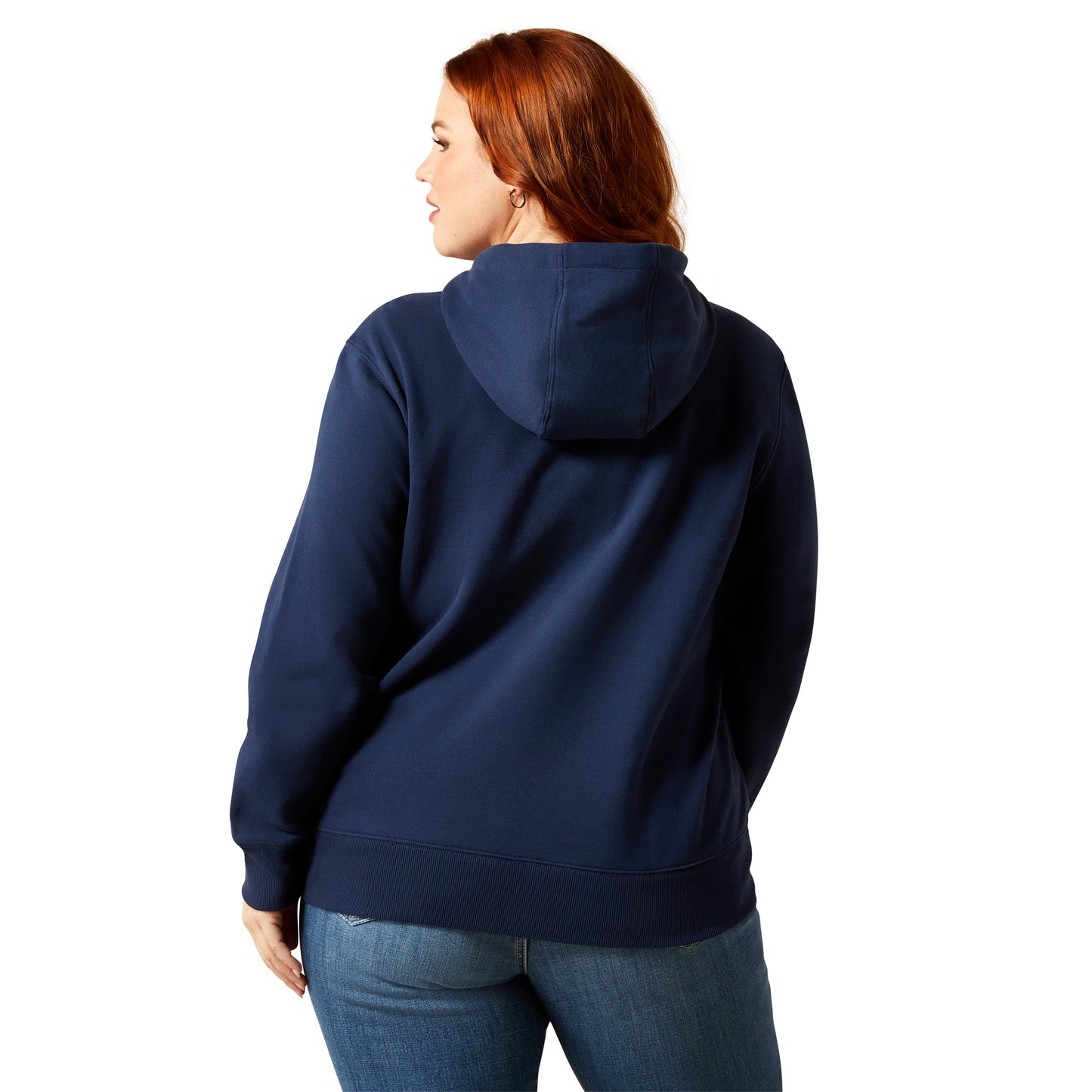 Ariat Ladies Emblem Dress Blue Fleece Hoodie 10065959