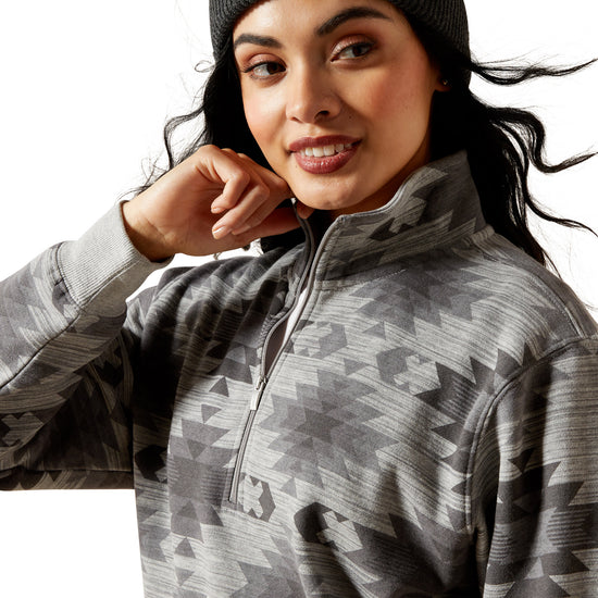 Ariat Ladies Sienna 1/2 Zip Marble Southwest Sweatshirt 10065960