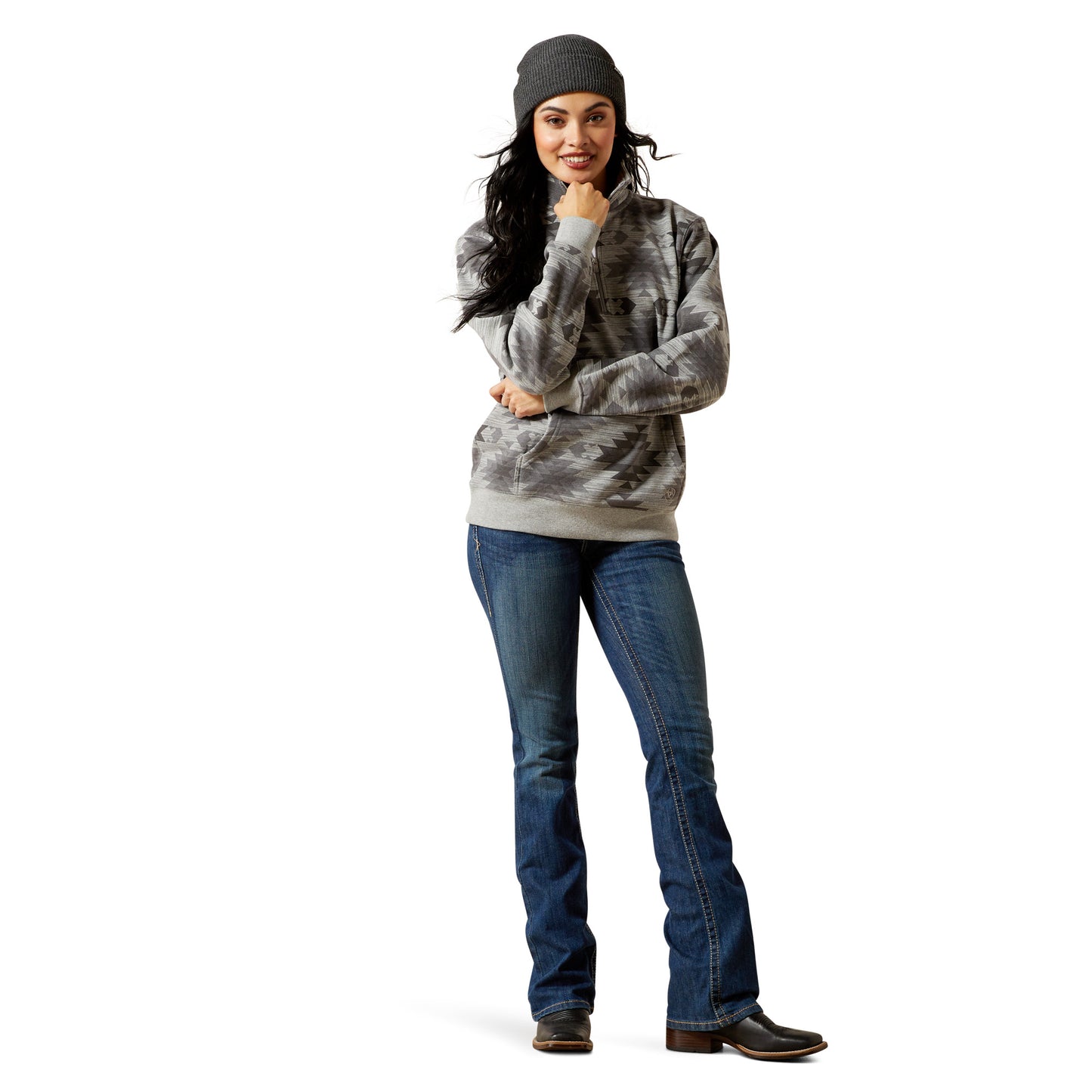 Ariat Ladies Sienna 1/2 Zip Marble Southwest Sweatshirt 10065960