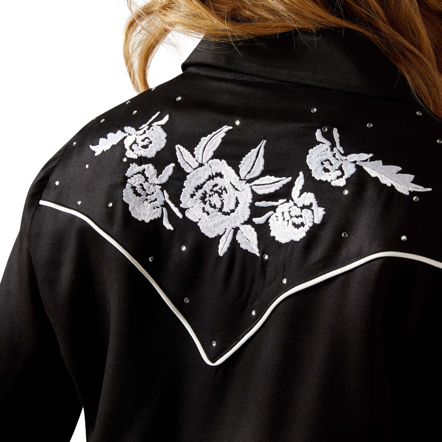 Ariat Ladies Black Viva Rodeo Embroidered Snap Shirt 10065968