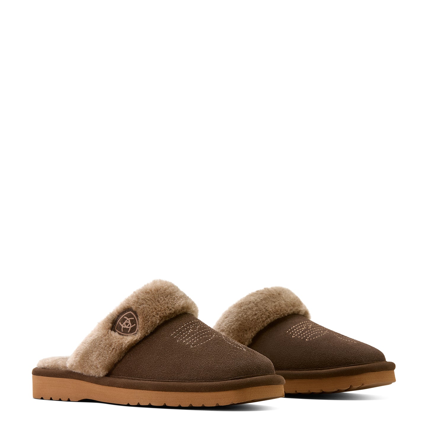 Ariat Ladies Chocolate Jackie Square Toe Scuff Exotic Slipper AR2830-225
