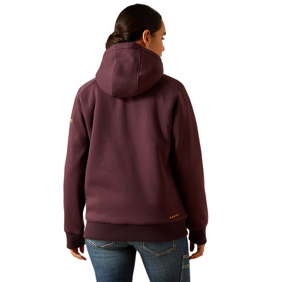 Ariat Ladies Rebar All Weather Sherpa Full Zip Fudge Hoodie 10062329