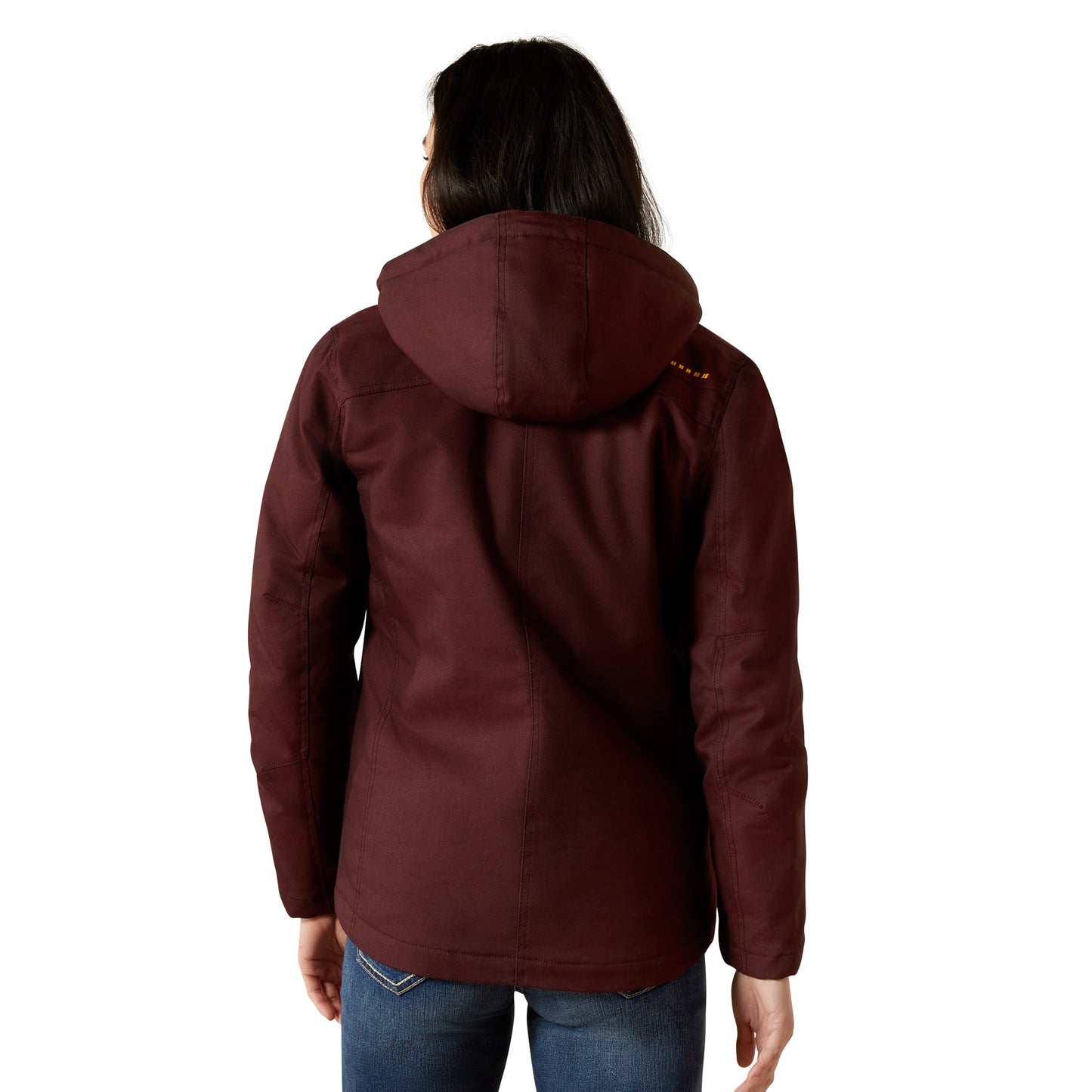 Ariat Ladies Rebar DuraCanvas Fudge Brown Insulated Jacket 10062655