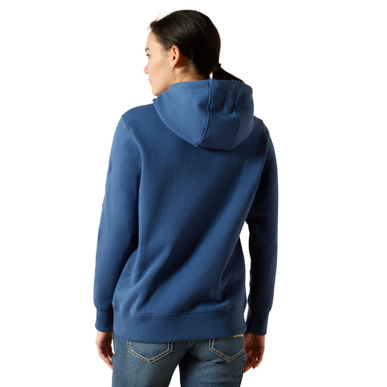Ariat Ladies Rebar Graphic Ensign Blue Hoodie 10062662